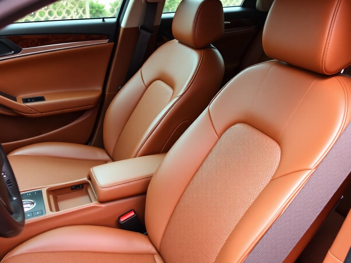 Tan leather interior
